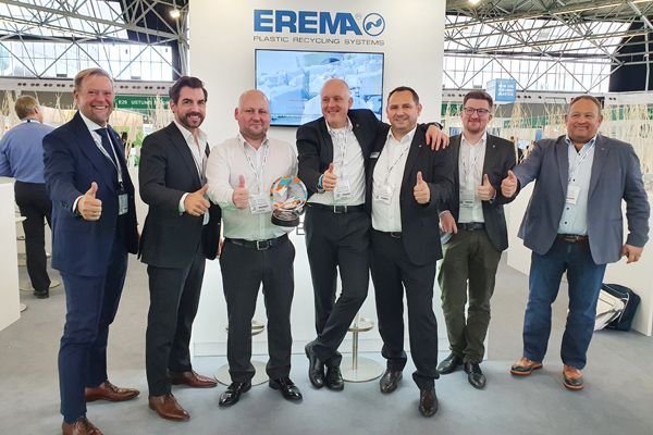 EREMA получила награду Plastics Recycling Awards Europe
