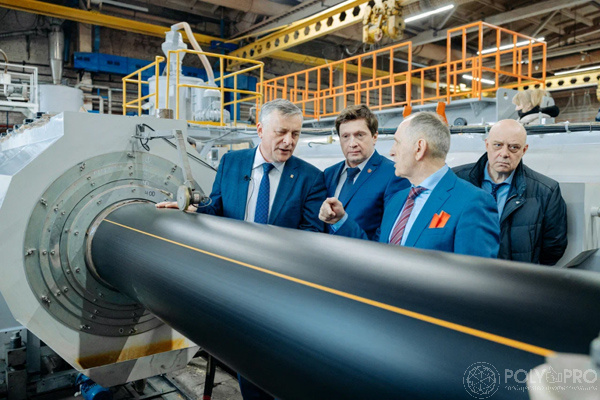 В Санкт-Петербурге открыли новую линию по выпуску ПЭ труб для газопроводов