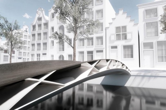 В Голландии разрабатывают лёгкий 3D-мост с использованием армированного пластика